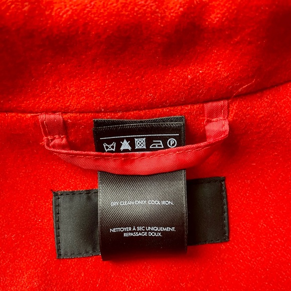 Style & Co Red Orange Wool Blend Coat - Picture 11 of 11